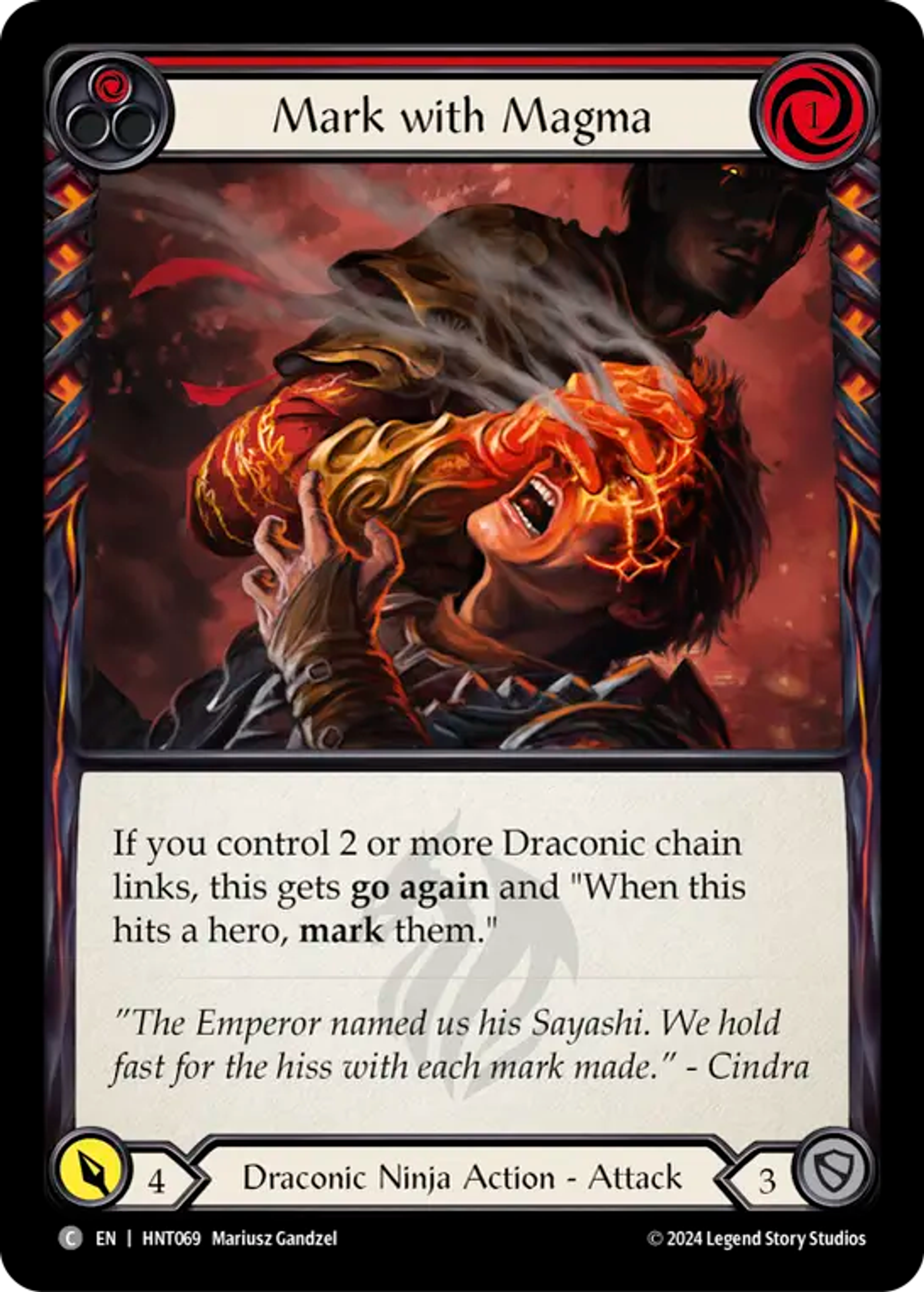 Marquer au magma — The Hunted — Flesh and Blood
