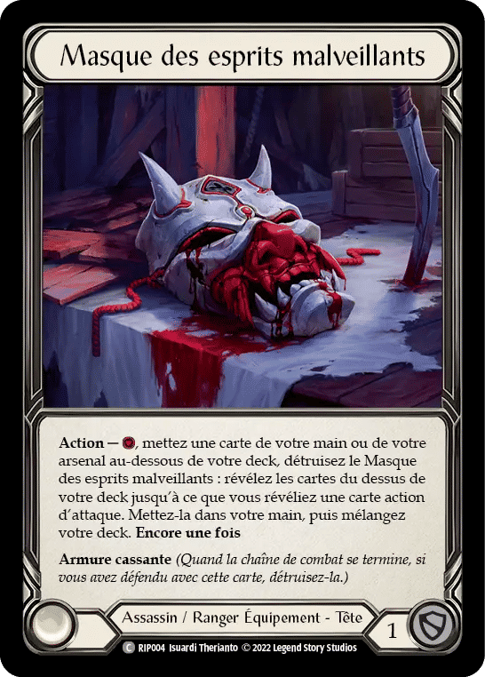 Masque des esprits malveillants — Riptide - Blitz Deck — Flesh and Blood