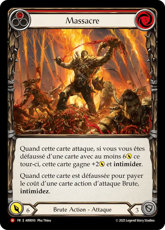Massacre — Armory Deck - Rhinar, Reckless Rampage — Flesh and Blood