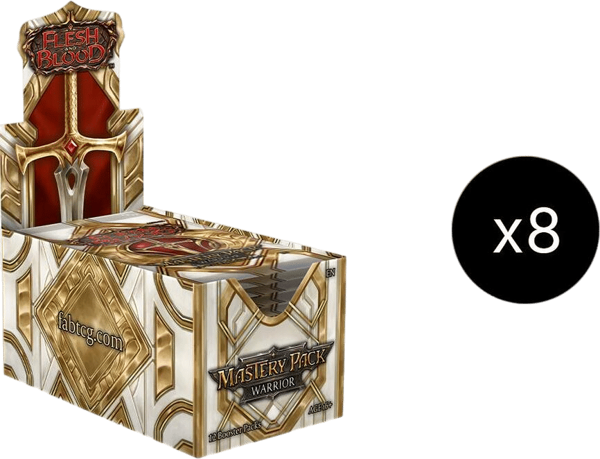 Mastery Pack Warrior Booster Case — Mastery Pack Warrior — Flesh and Blood