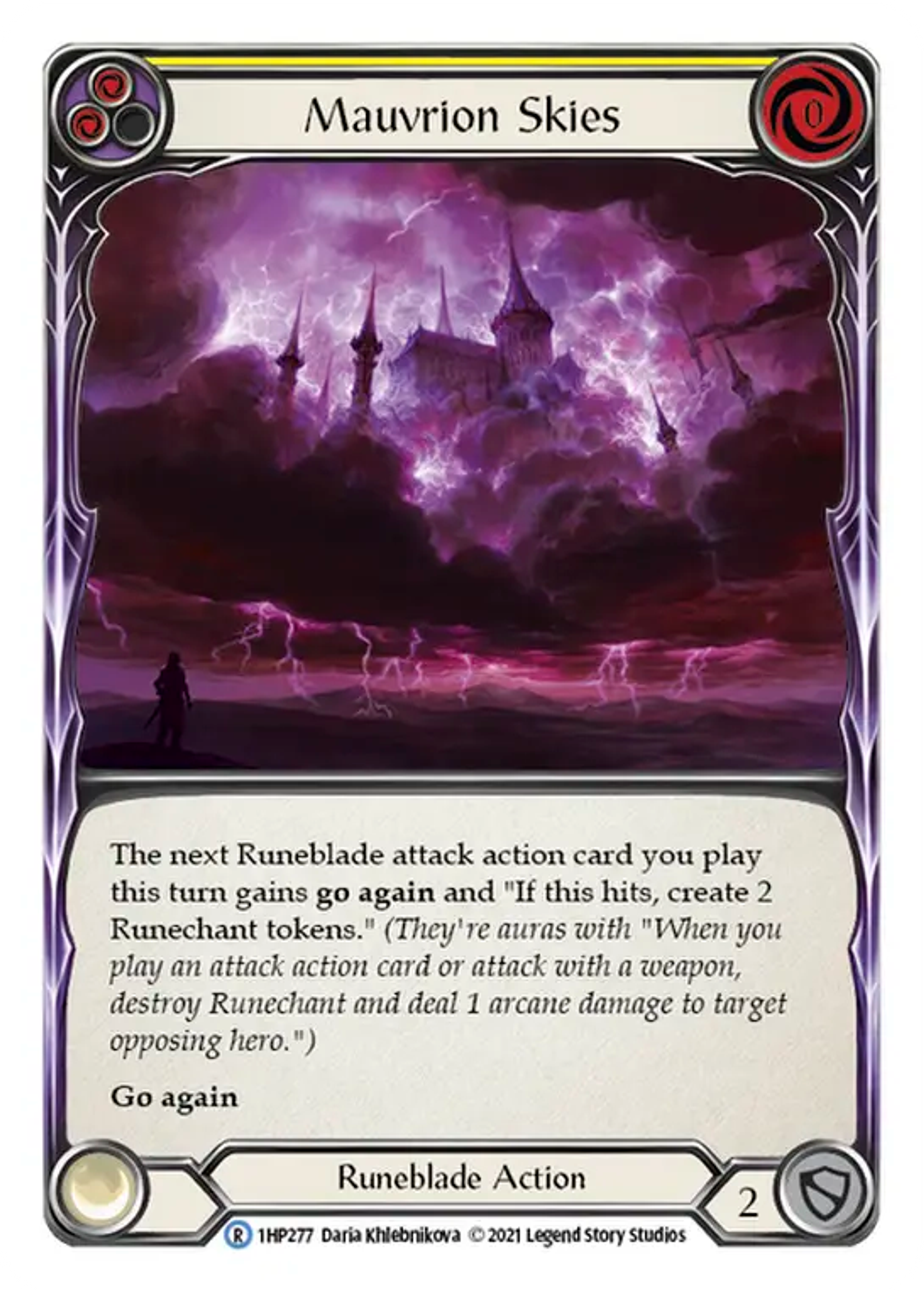Mauvrion Skies (Yellow) — History Pack 1 — Flesh and Blood