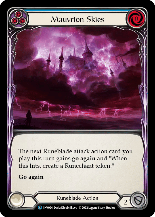 Mauvrion Skies (Blue) — Viserai - Blitz Deck — Flesh and Blood