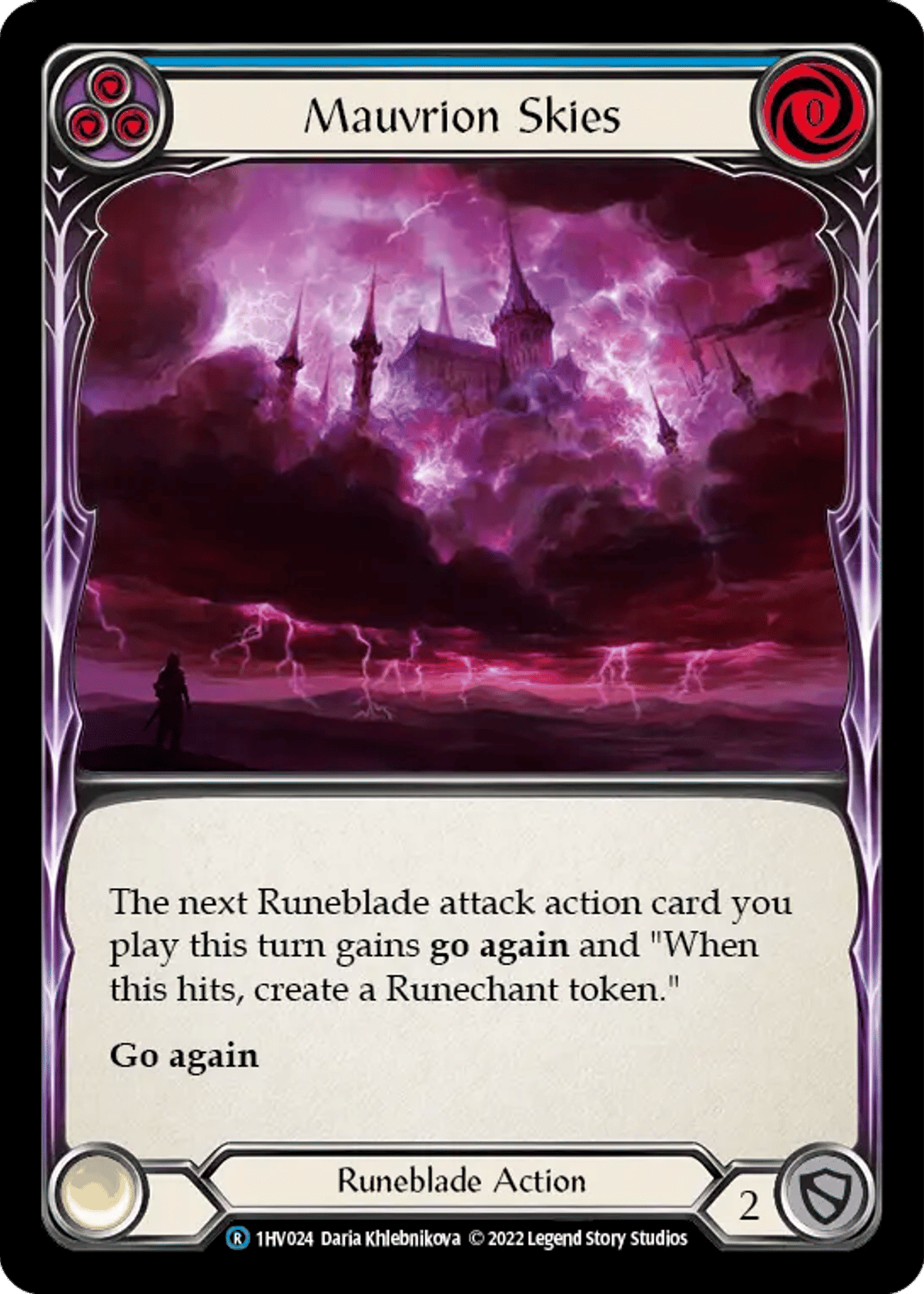 Mauvrion Skies (Blue) from Viserai - Blitz Deck - Flesh and Blood
