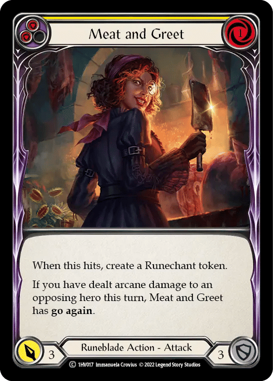 Meat and Greet (Yellow) — Viserai - Blitz Deck — Flesh and Blood