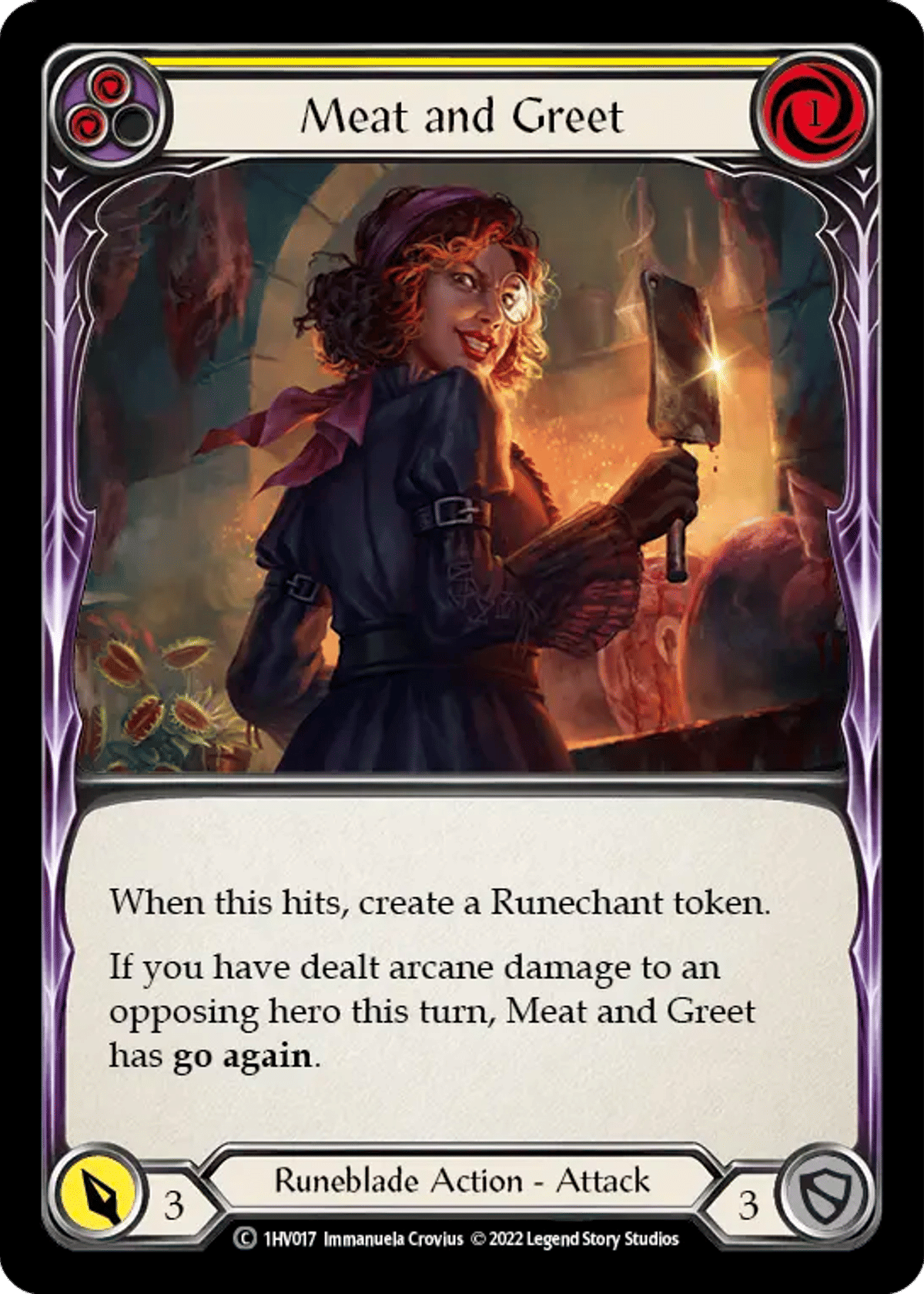 Meat and Greet (Yellow) from Viserai - Blitz Deck - Flesh and Blood