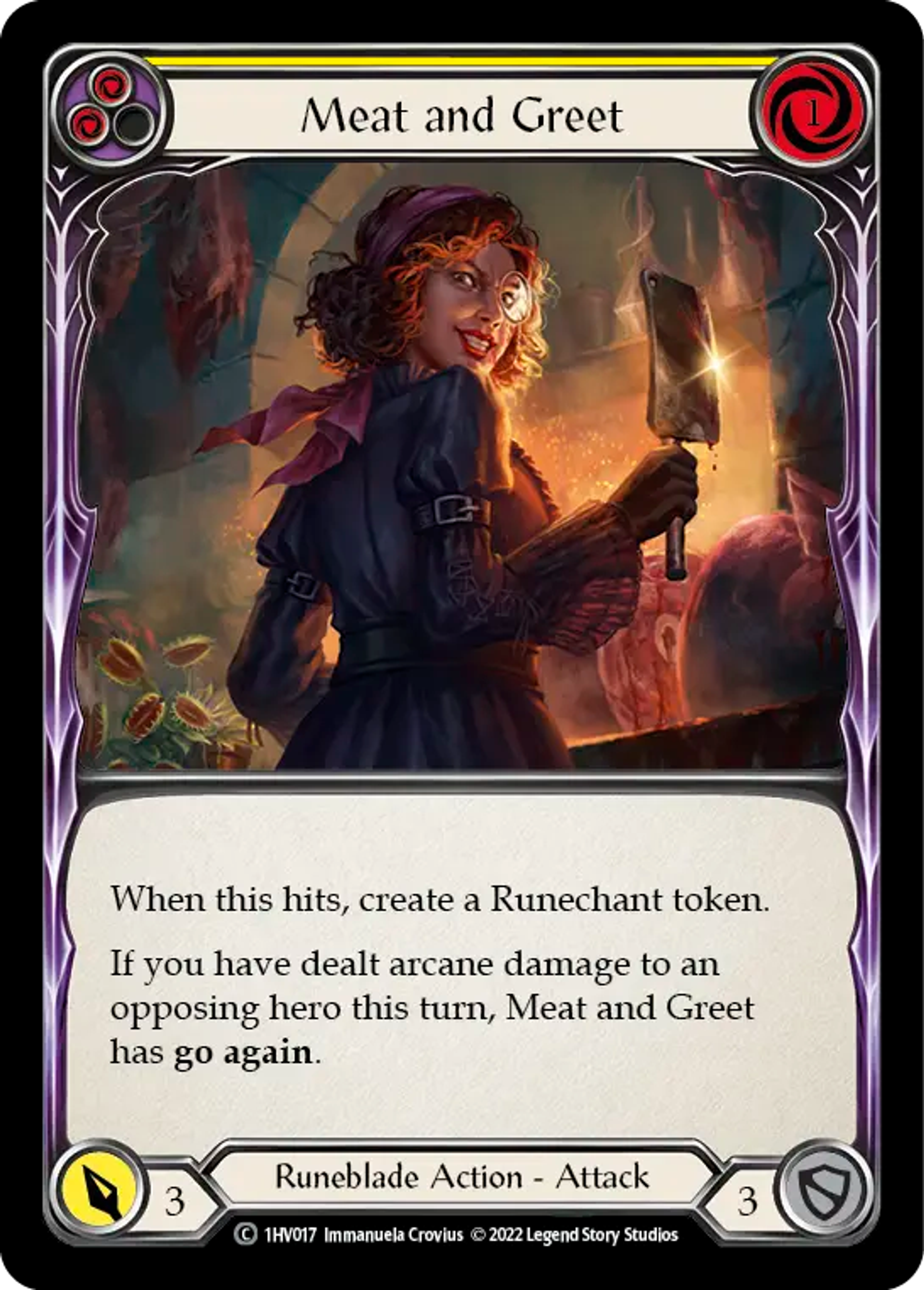 Meat and Greet (Yellow) — Viserai - Blitz Deck — Flesh and Blood