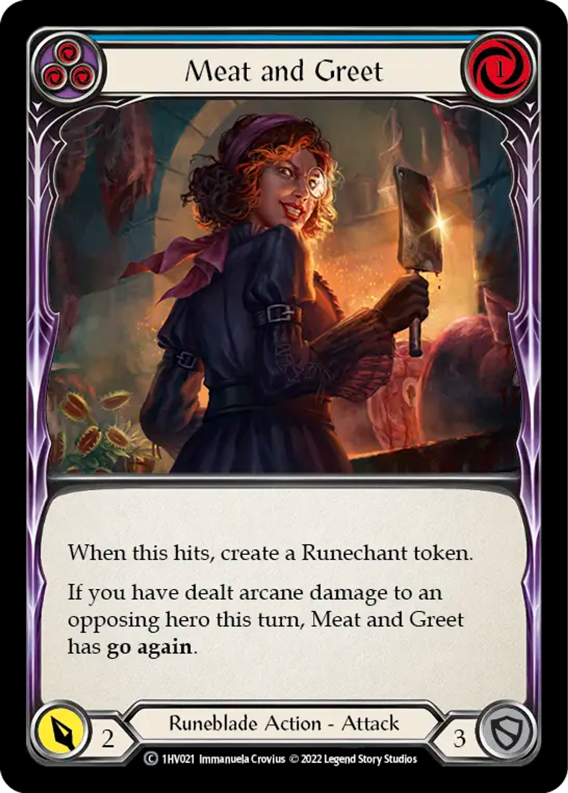 Meat and Greet (Blue) — Viserai - Blitz Deck — Flesh and Blood