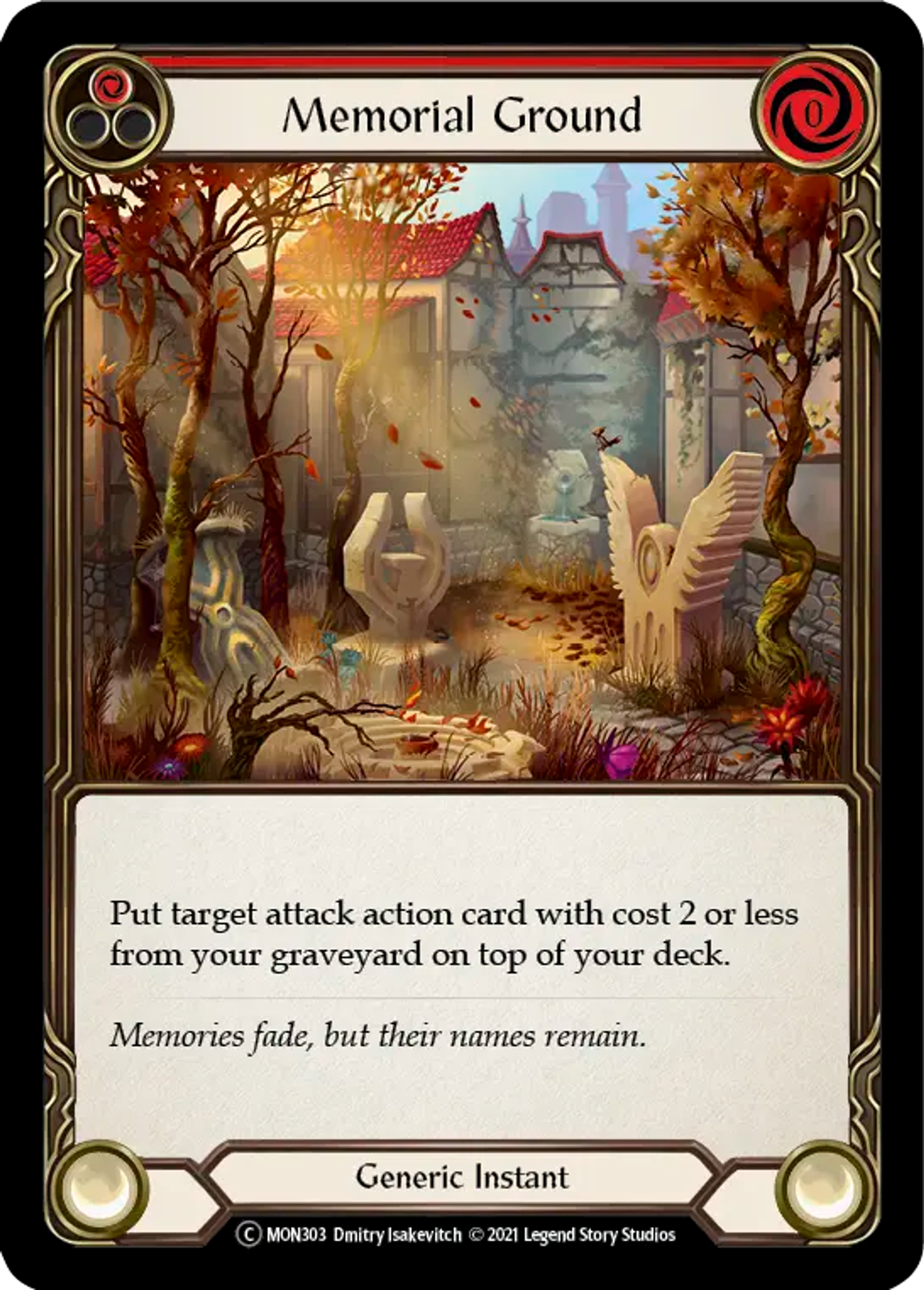 Memorial Ground (Red) — Monarch - Unlimited — Flesh and Blood