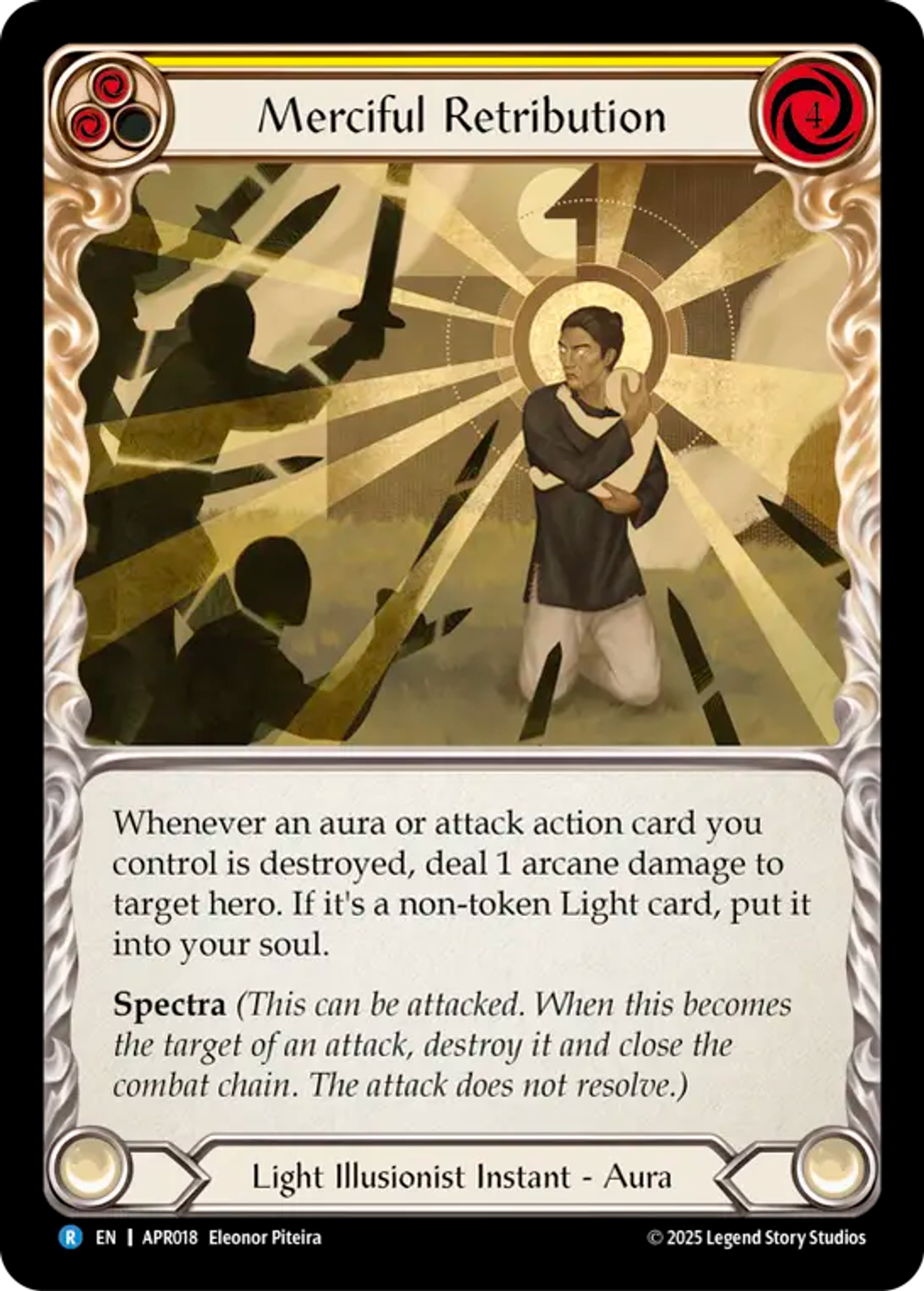 Merciful Retribution (Yellow) — Armory Deck Legends - Prism Sculptor of Arc Light — Flesh and Blood