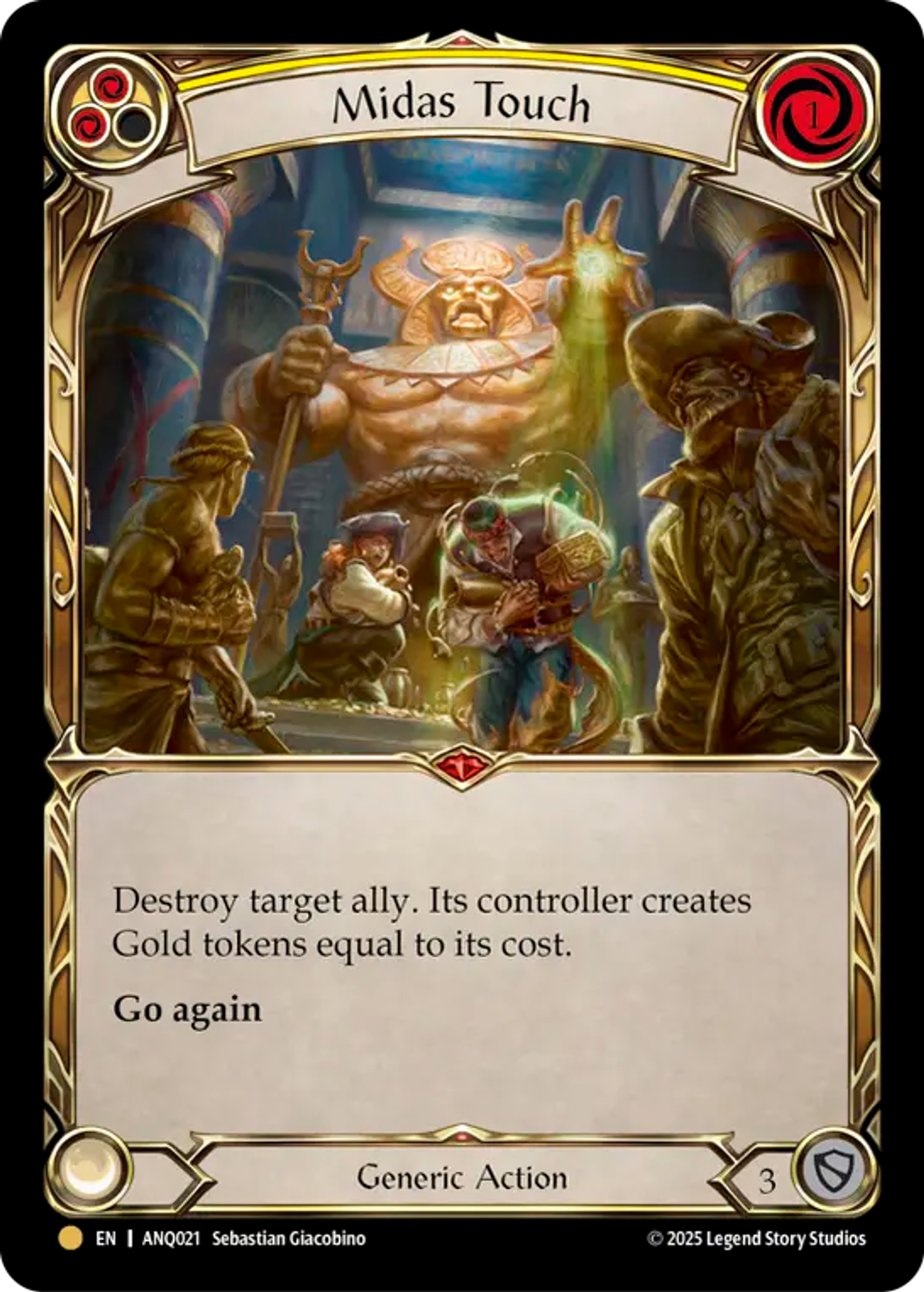 Midas Touch (Yellow) — Compendium of Rathe - Antiquity Pack — Flesh and Blood