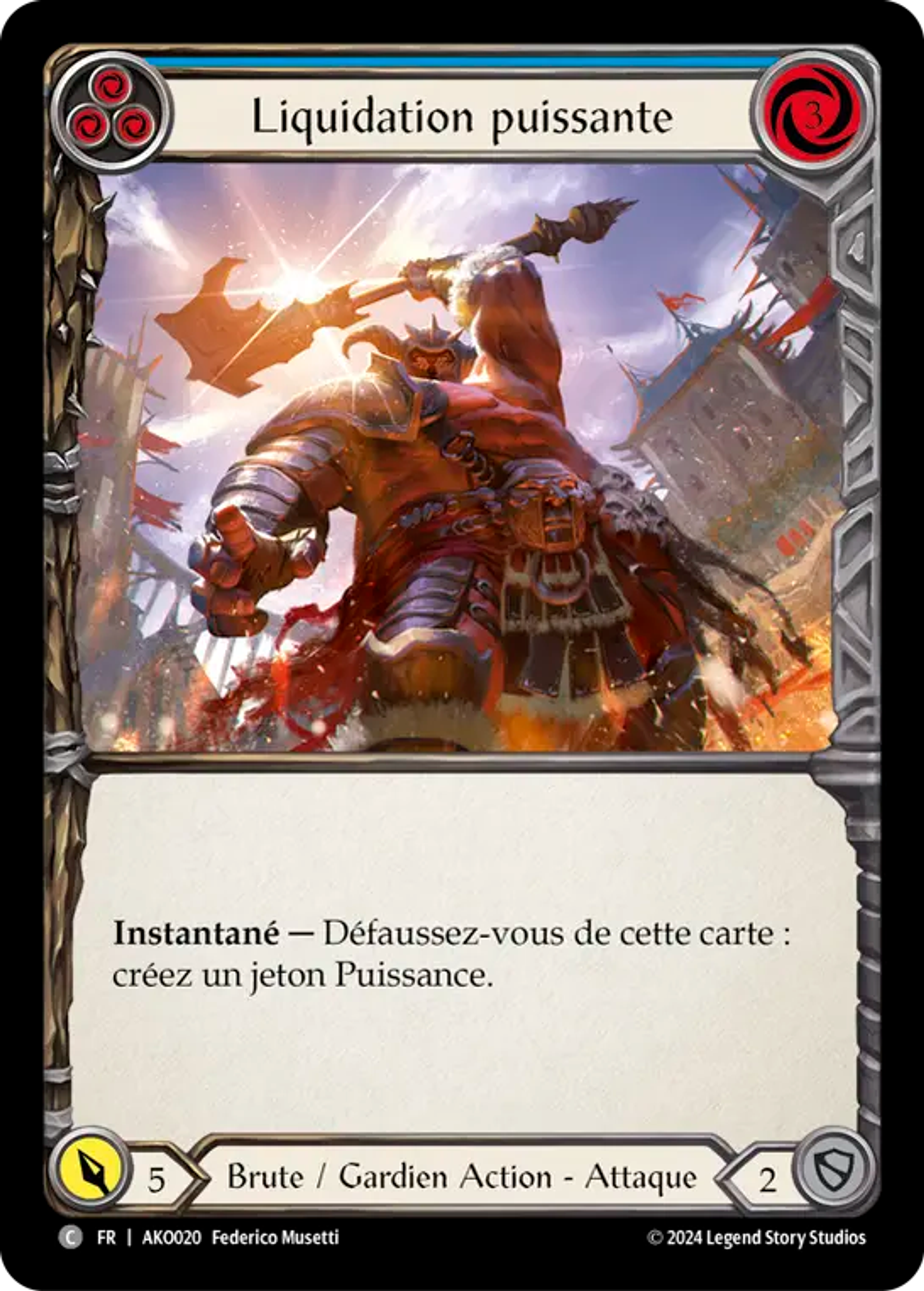 Liquidation puissante — Armory Deck - Kayo, Armed and Dangerous — Flesh and Blood
