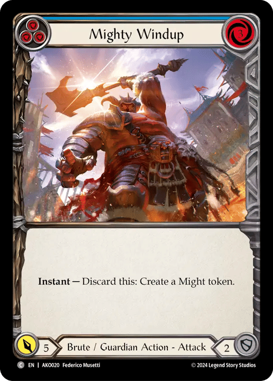 Mighty Windup (Blue) — Armory Deck - Kayo, Armed and Dangerous — Flesh and Blood