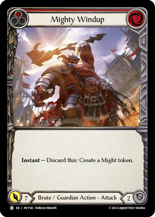 Mighty Windup (Red) — Heavy Hitters — Flesh and Blood