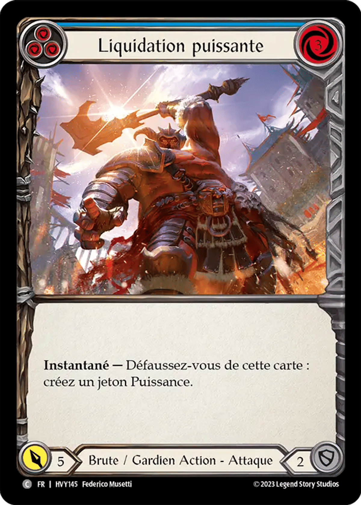 Liquidation puissante from Heavy Hitters - Flesh and Blood