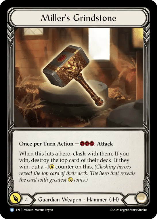 Miller's Grindstone — Victor - Heavy Hitters Blitz Deck — Flesh and Blood