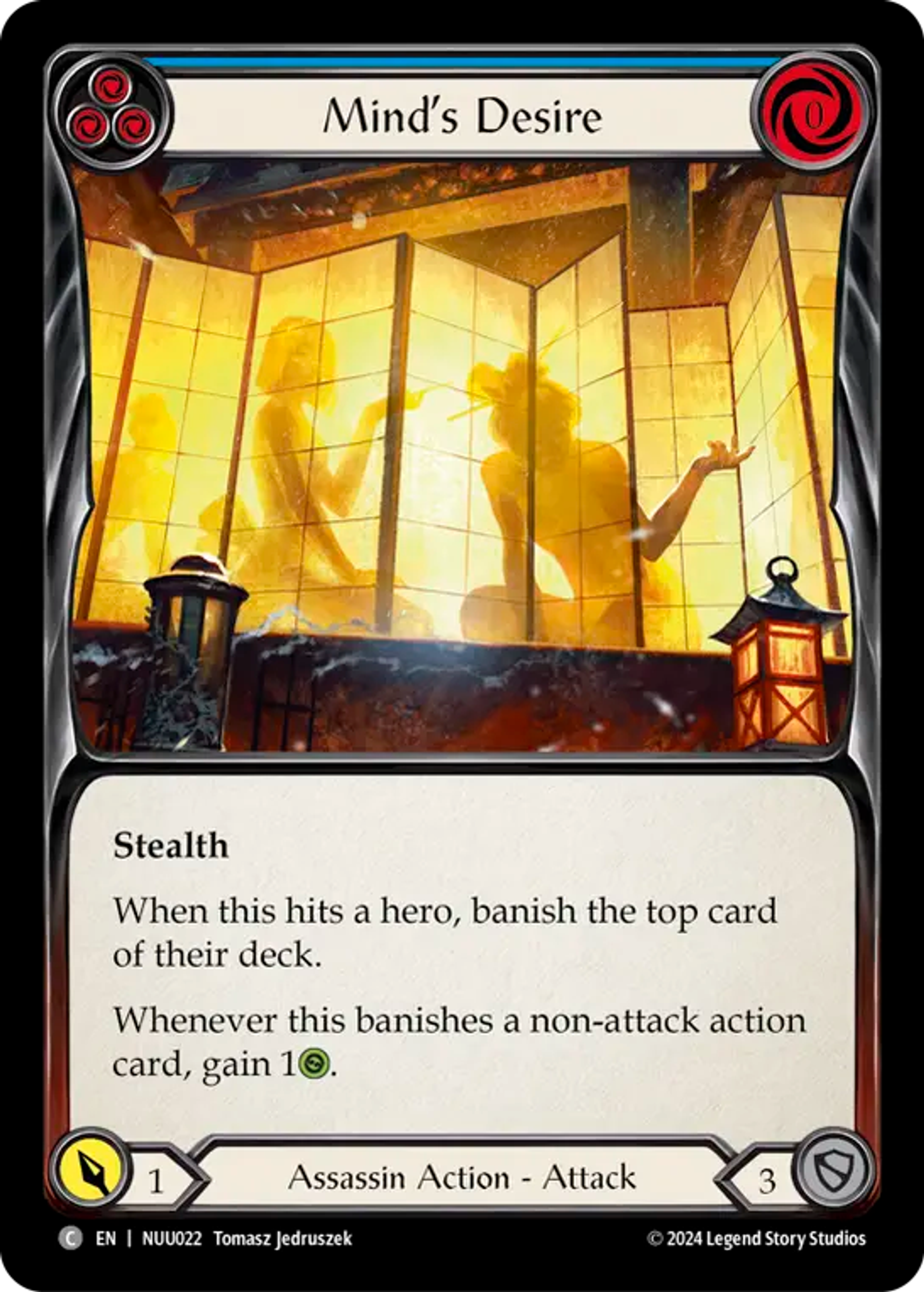 Mind's Desire (Blue) — Nuu - Blitz Deck — Flesh and Blood