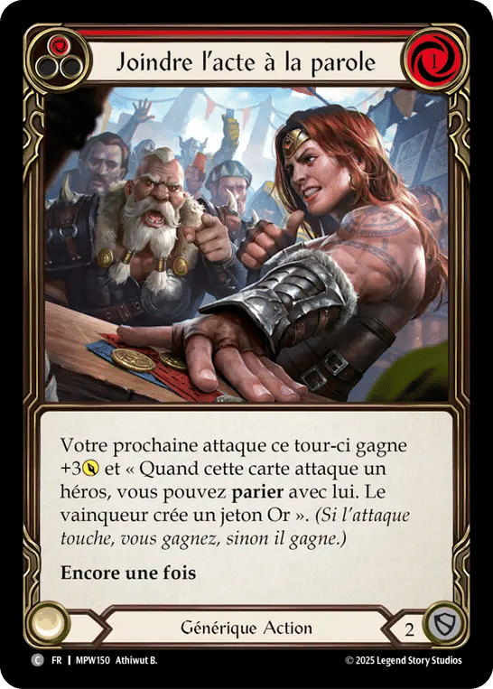 Joindre l’acte à la parole — Mastery Pack Warrior — Flesh and Blood