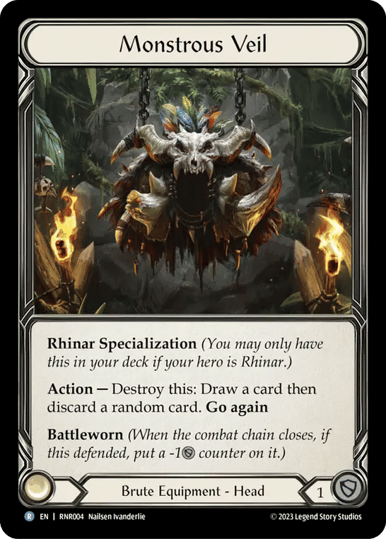 Monstrous Veil — Rhinar - Heavy Hitters Blitz Deck — Flesh and Blood