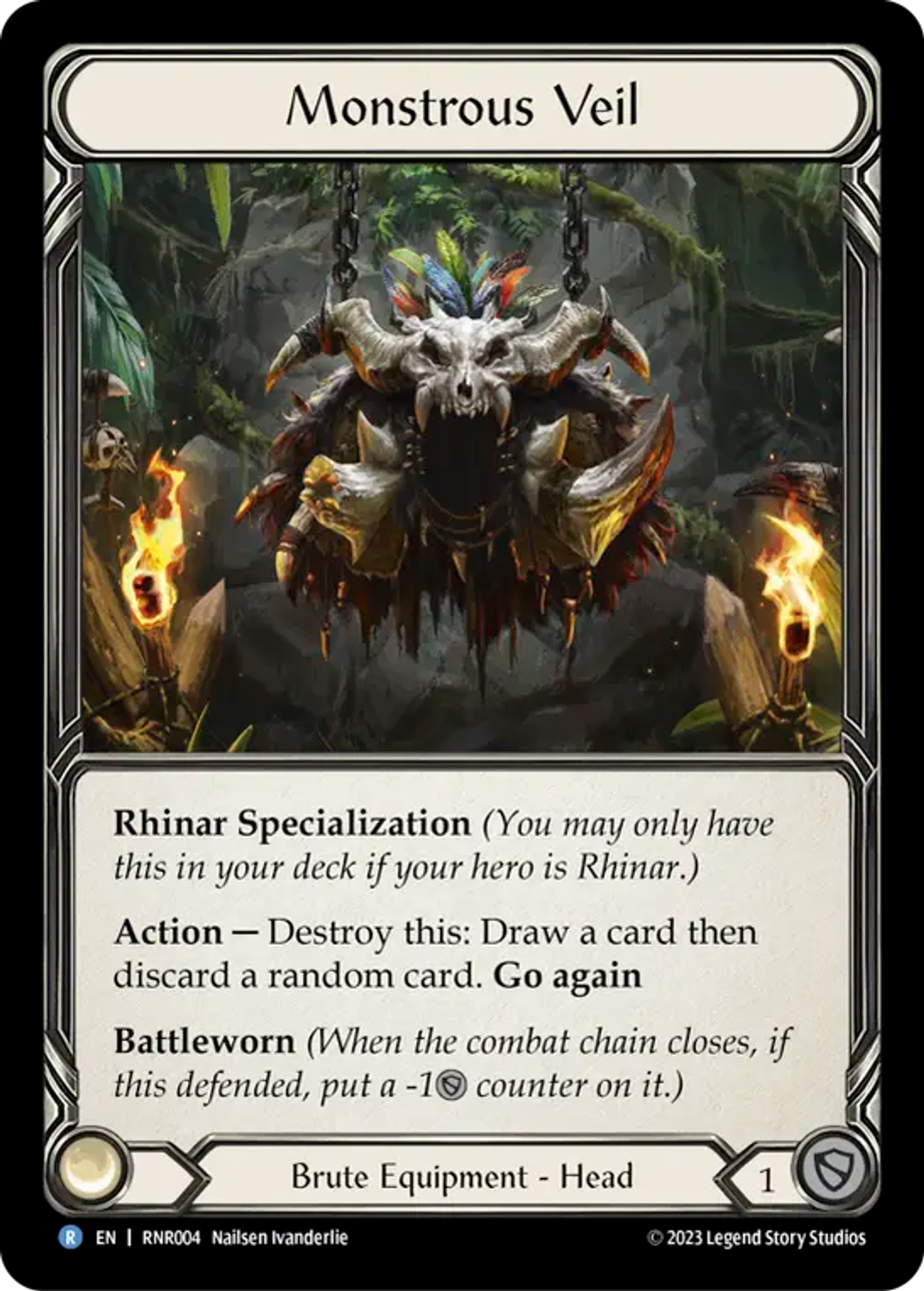 Monstrous Veil — Rhinar - Heavy Hitters Blitz Deck — Flesh and Blood