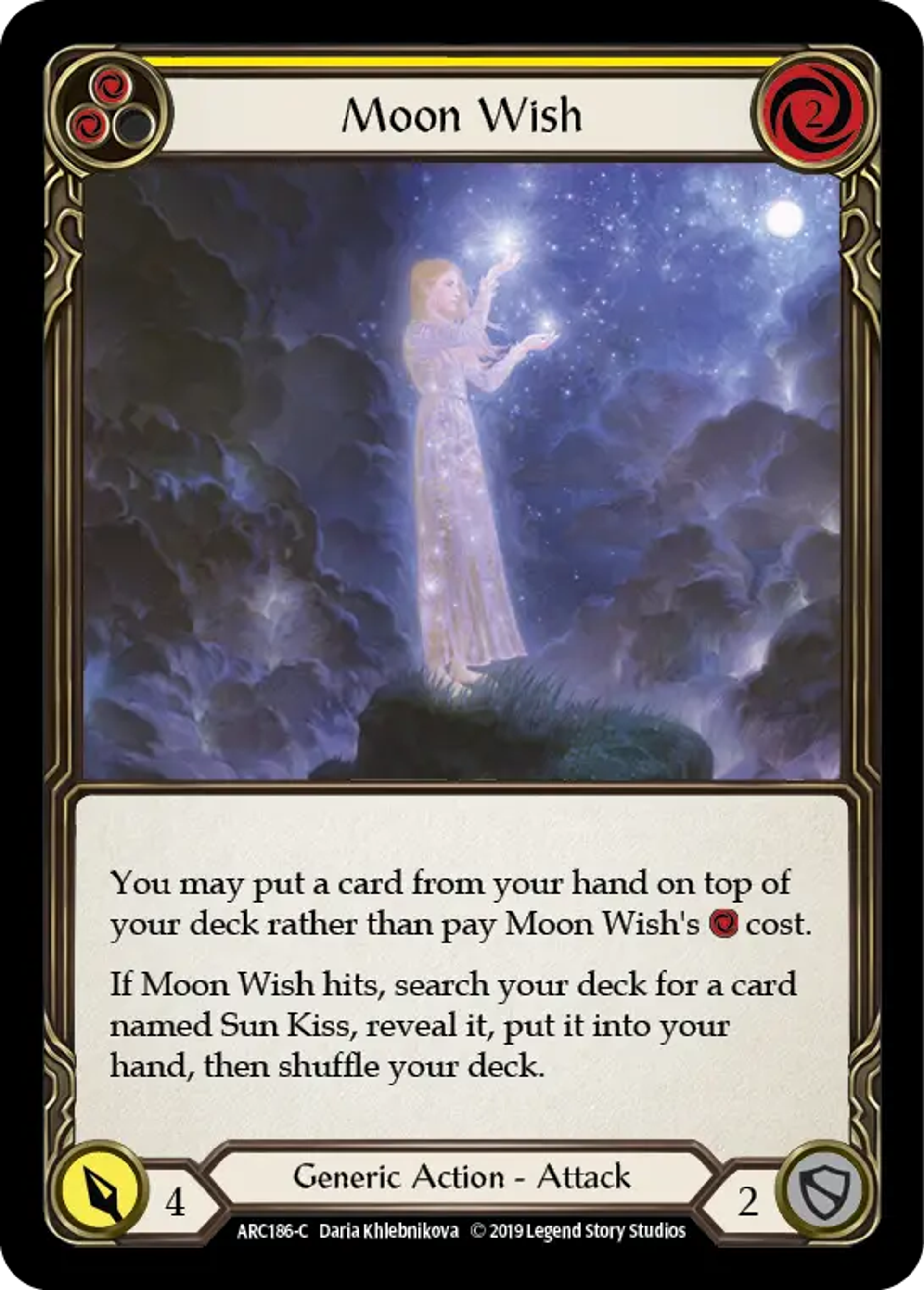Moon Wish (Yellow) — Arcane Rising — Flesh and Blood