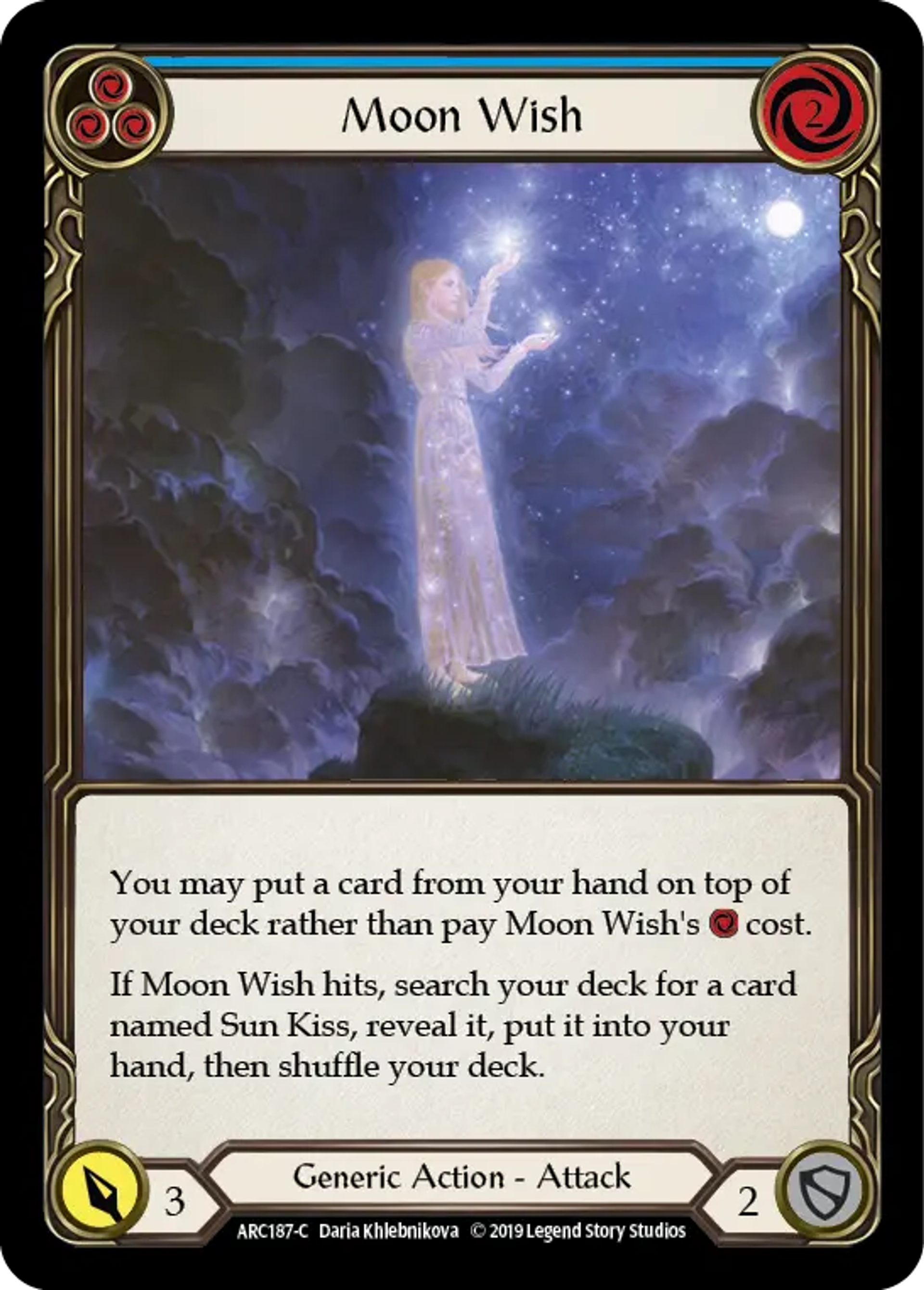 Moon Wish (Blue) — Arcane Rising — Flesh and Blood