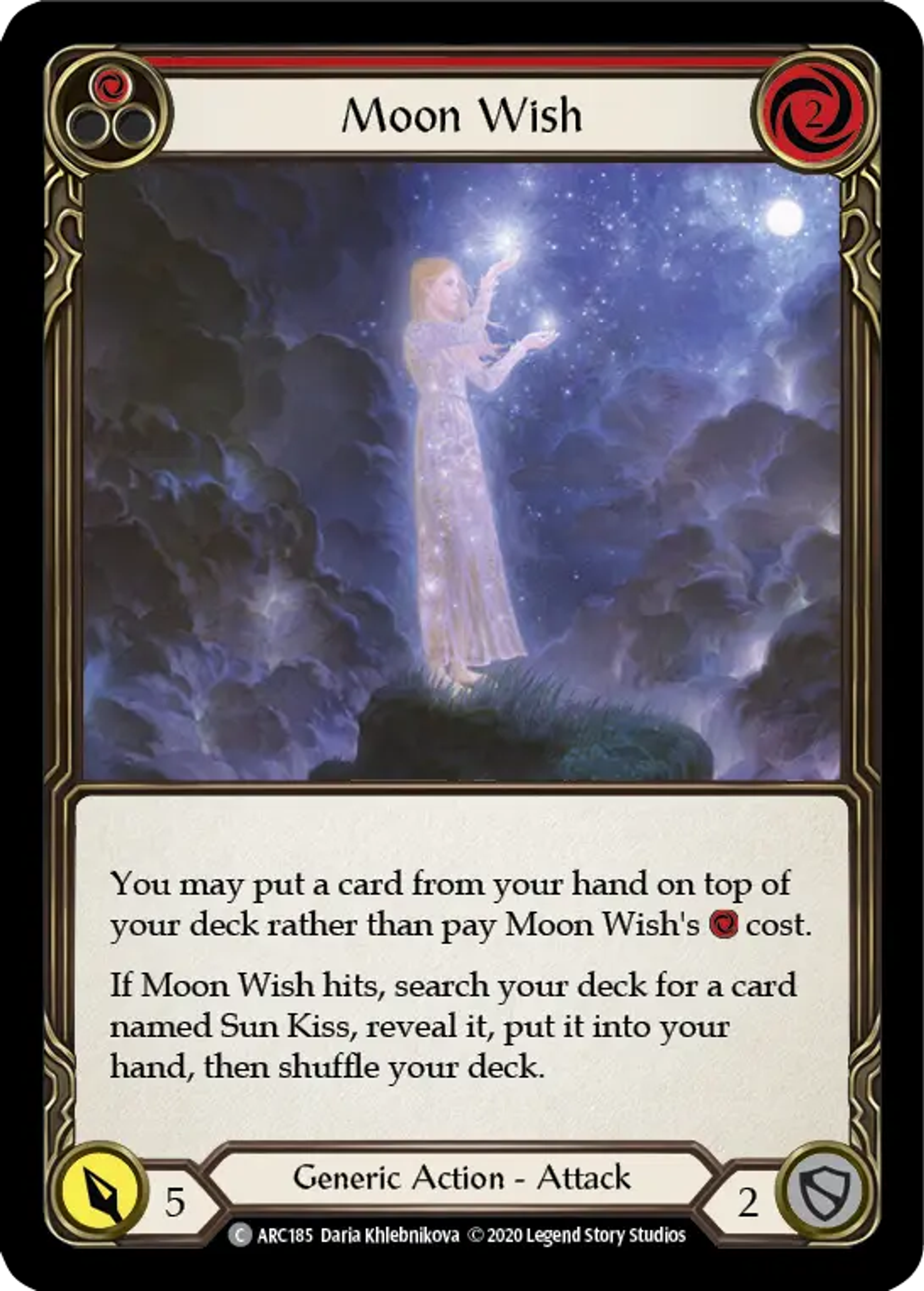 Moon Wish (Red) — Arcane Rising - Unlimited — Flesh and Blood