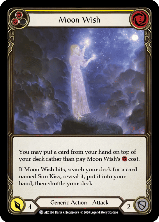 Moon Wish (Yellow) — Arcane Rising - Unlimited — Flesh and Blood