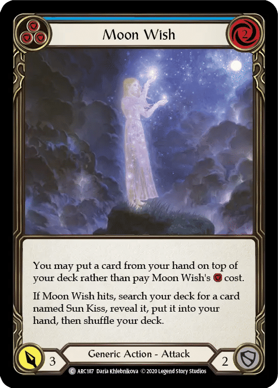 Moon Wish (Blue) — Arcane Rising - Unlimited — Flesh and Blood
