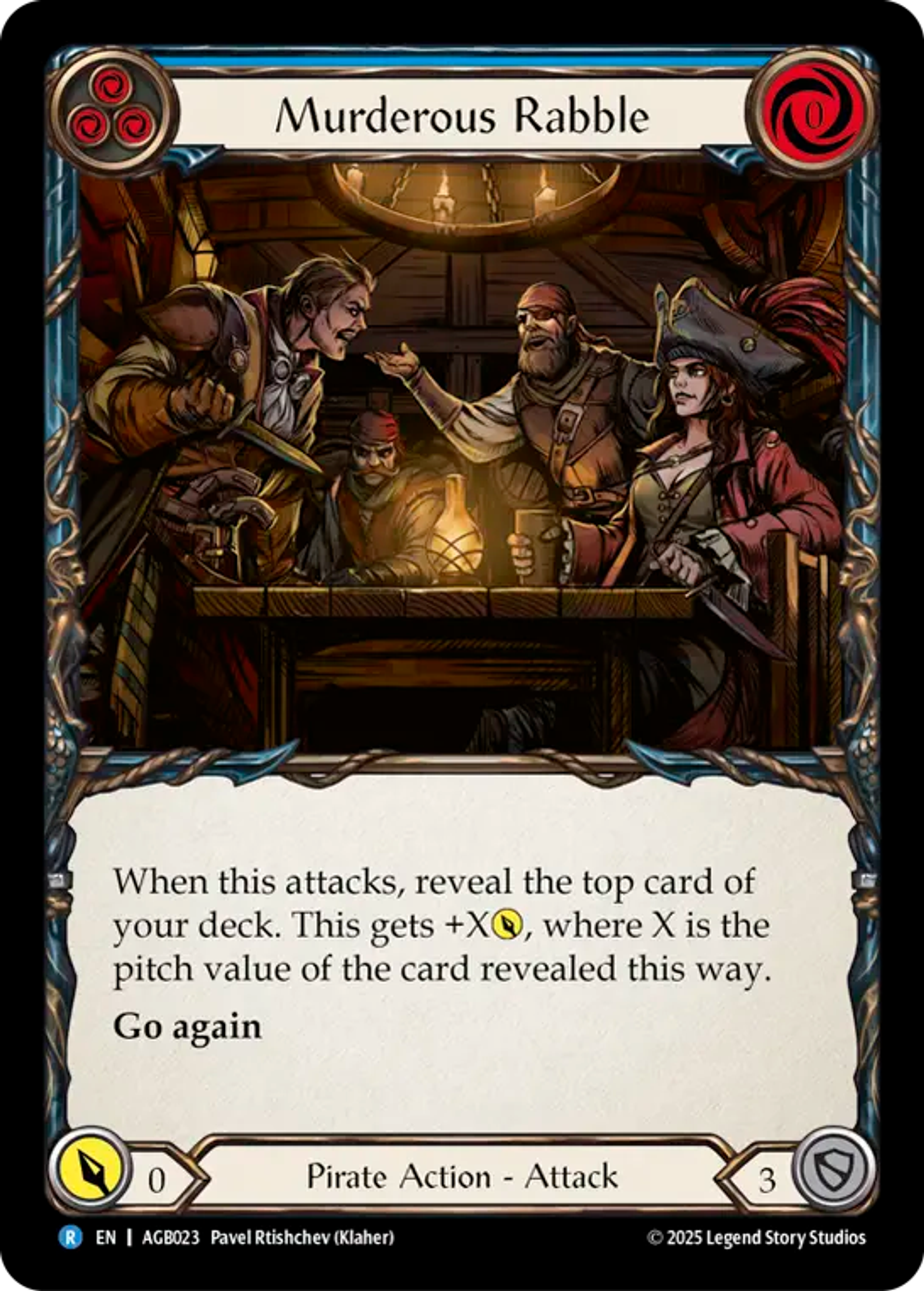 Murderous Rabble (Blue) — Armory Deck - Gravy Bones — Flesh and Blood