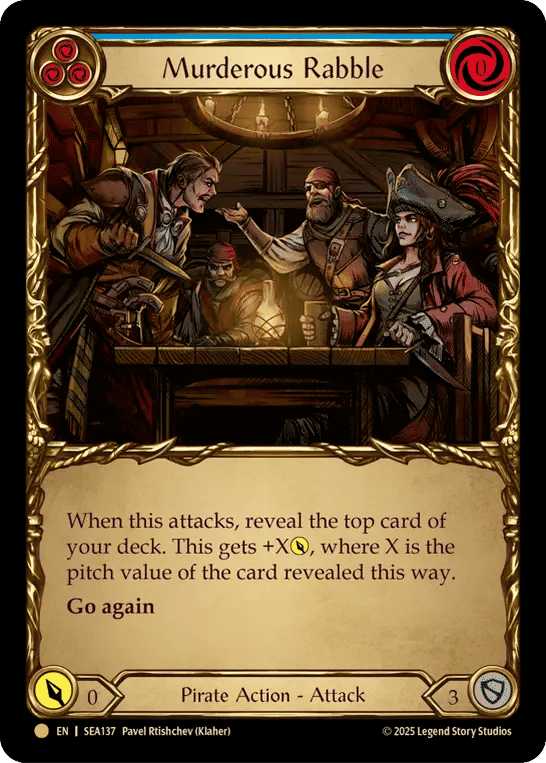 Murderous Rabble (Blue) — High Seas - Treasure Pack — Flesh and Blood