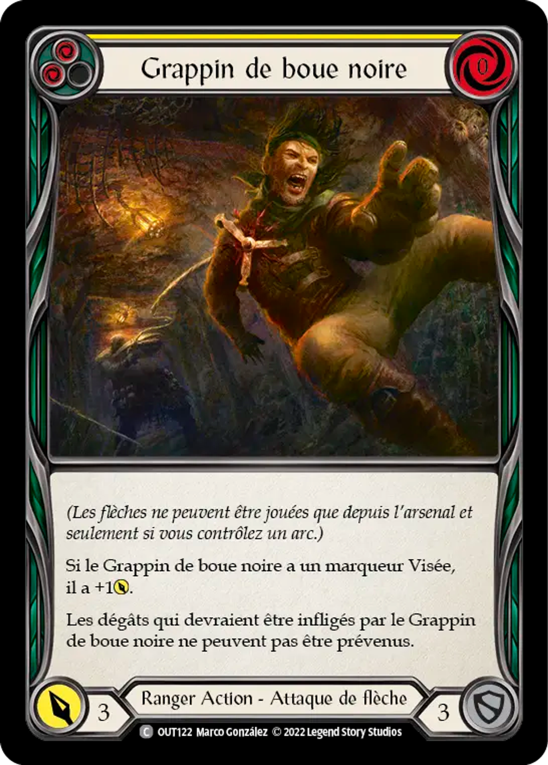 Grappin de boue noire — Outsiders — Flesh and Blood