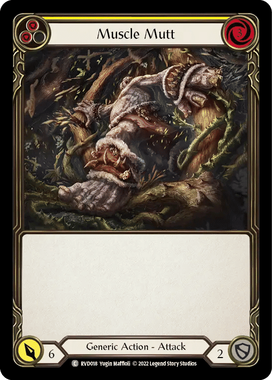 Muscle Mutt (Yellow) — Classic Battles: Rhinar vs Dorinthea — Flesh and Blood