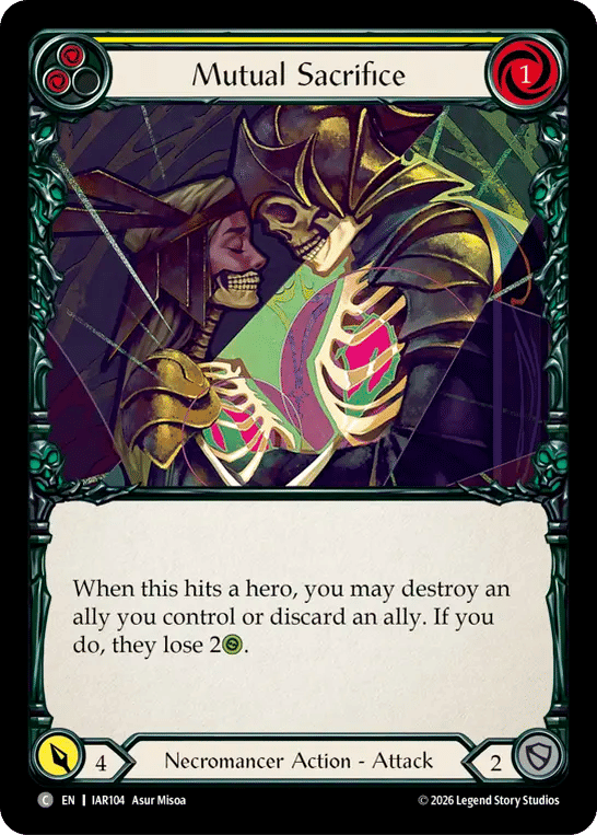 Mutual Sacrifice (Yellow) — Usurp the Shadow Throne — Flesh and Blood