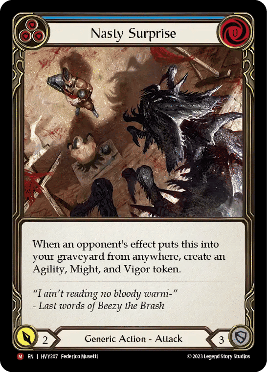 Nasty Surprise — Heavy Hitters — Flesh and Blood