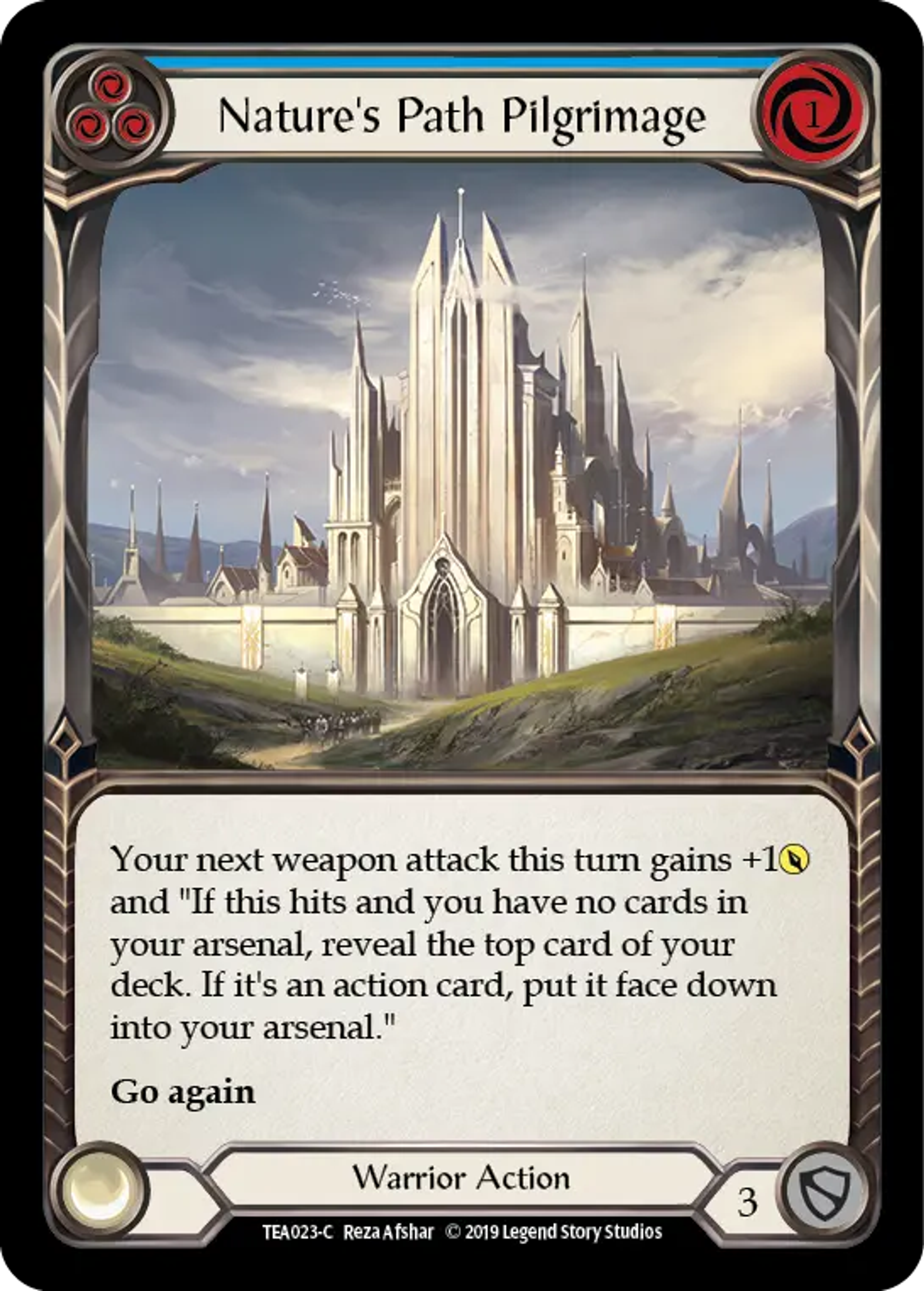 Nature's Path Pilgrimage (Blue) — Dorinthea Ironsong - Hero Deck — Flesh and Blood