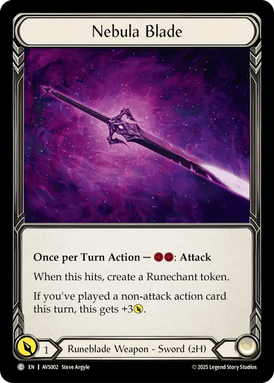 Nebula Blade — Armory Deck Legends - Viserai, Rune Blood — Flesh and Blood