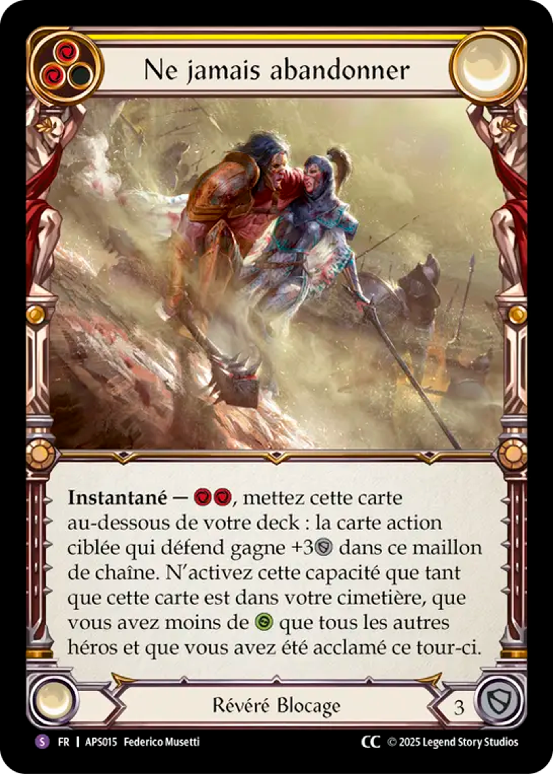 Ne jamais abandonner — Armory Deck - Pleiades, Superstar — Flesh and Blood