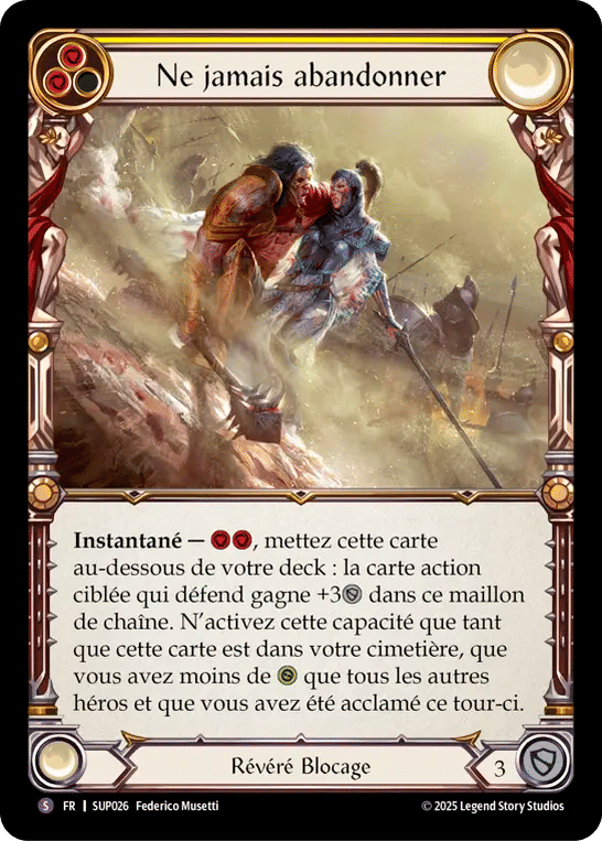 Ne jamais abandonner — Super Slam — Flesh and Blood