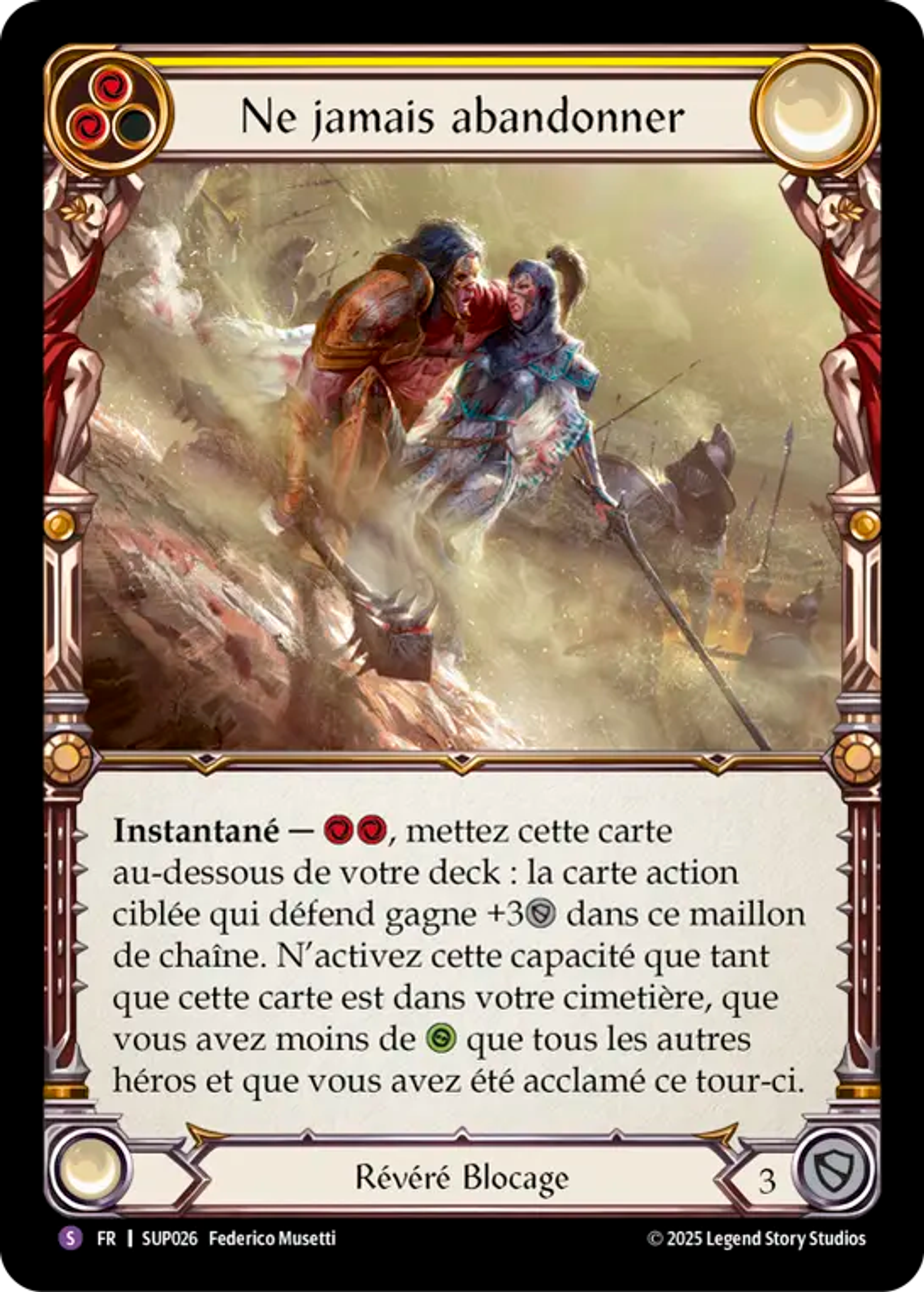 Ne jamais abandonner — Super Slam — Flesh and Blood