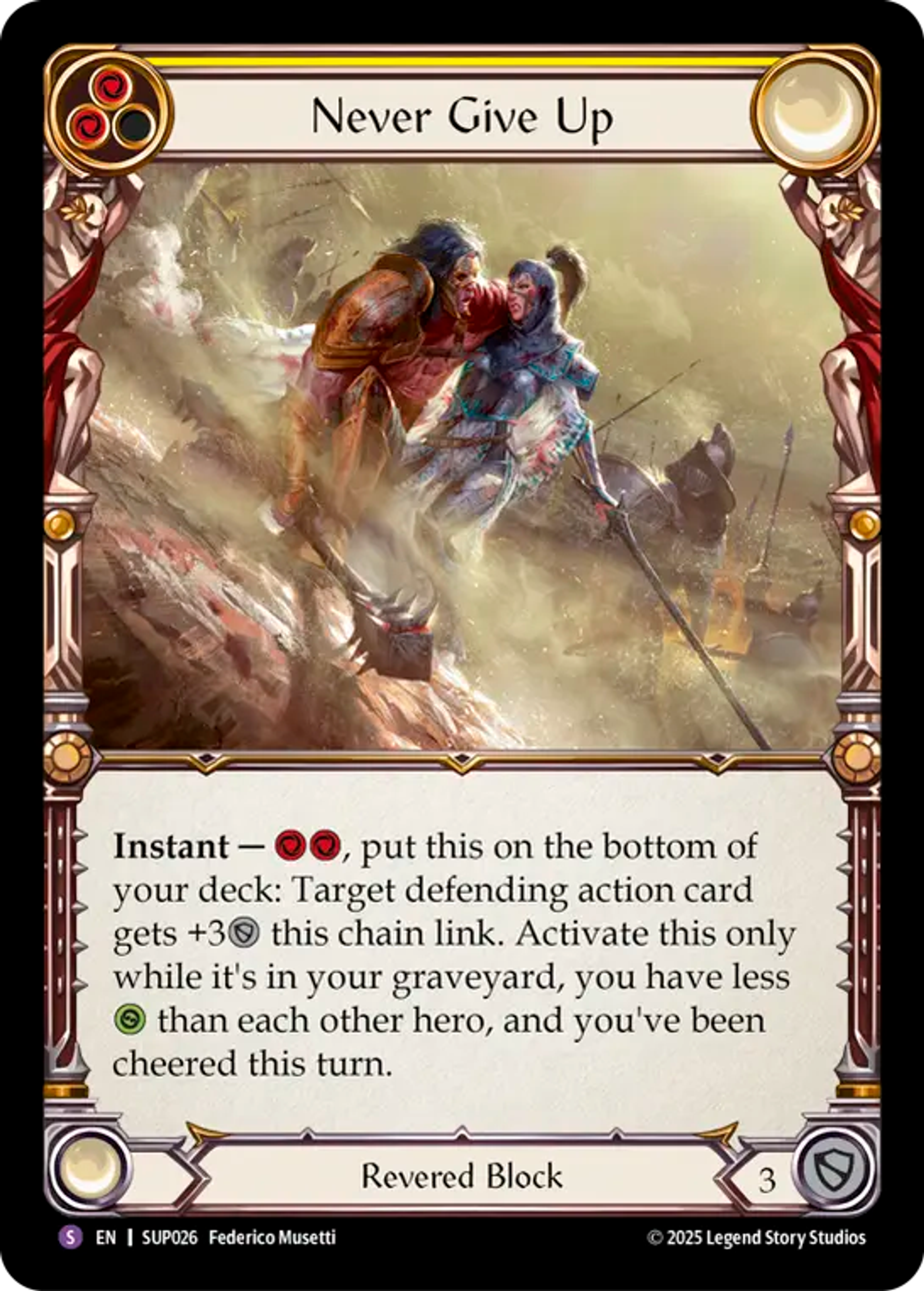 Never Give Up — Super Slam — Flesh and Blood