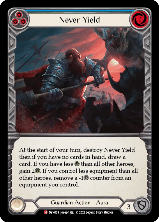 Never Yield — Dynasty — Flesh and Blood
