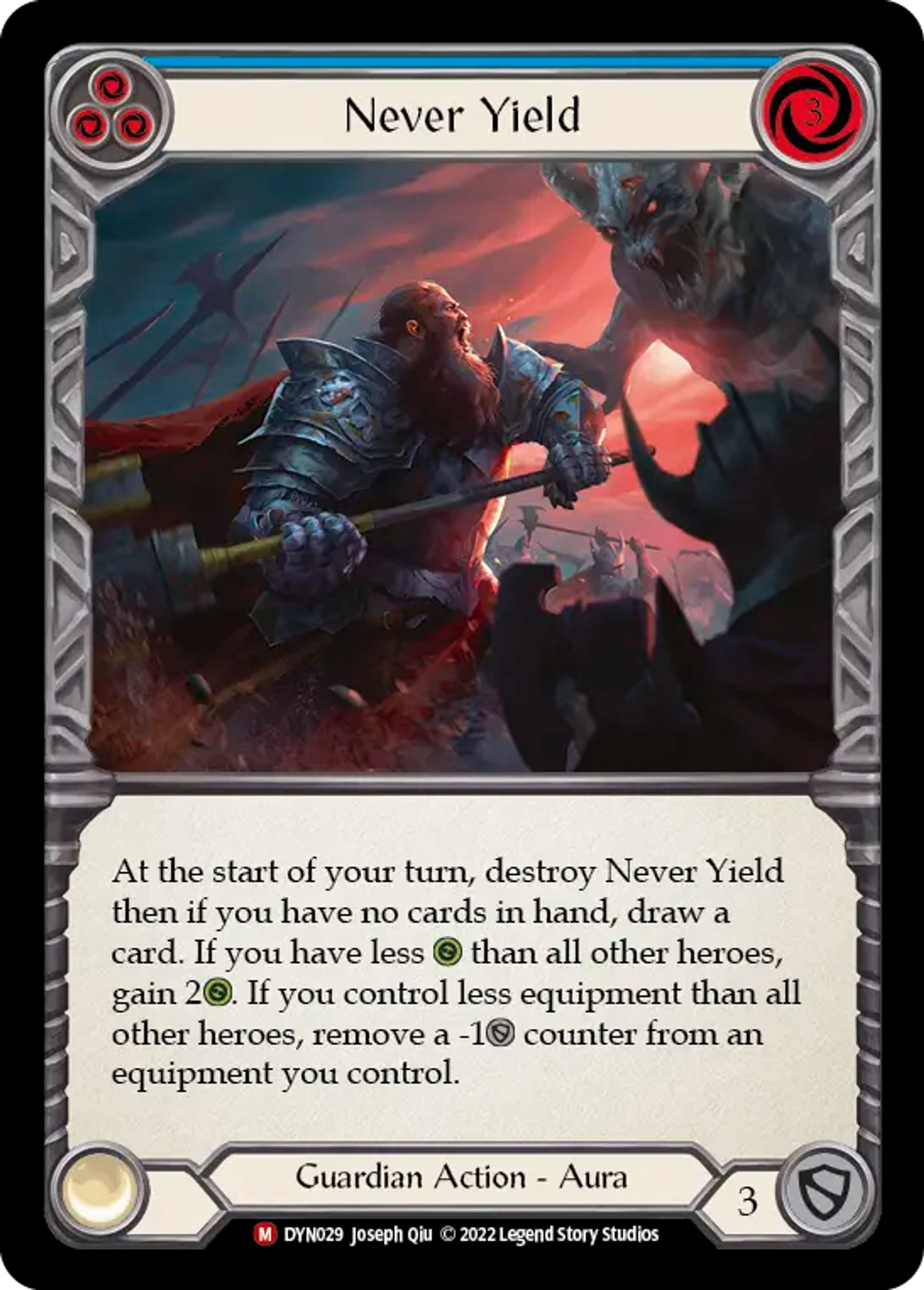 Never Yield — Dynasty — Flesh and Blood