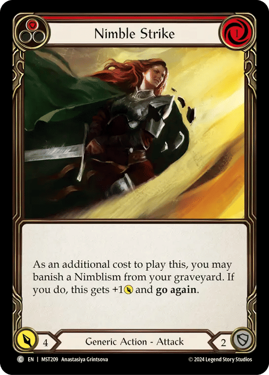 Nimble Strike (Red) — Part the Mistveil — Flesh and Blood