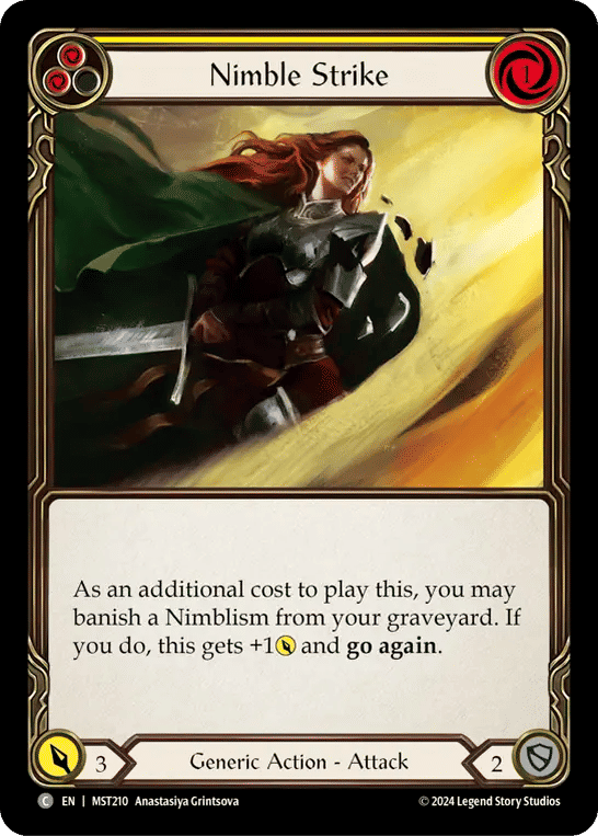 Nimble Strike (Yellow) — Part the Mistveil — Flesh and Blood