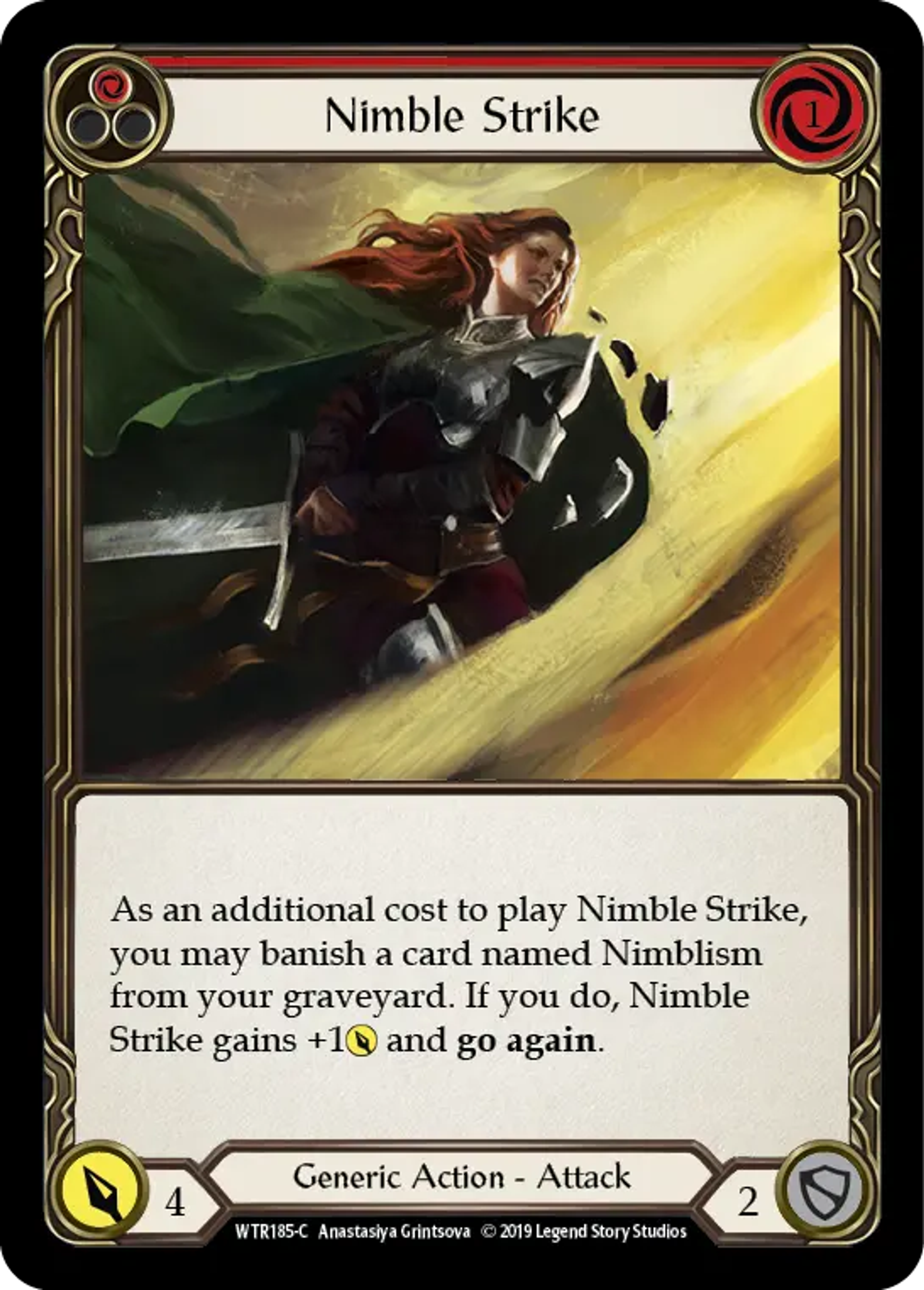 Nimble Strike (Red) — Welcome to Rathe — Flesh and Blood