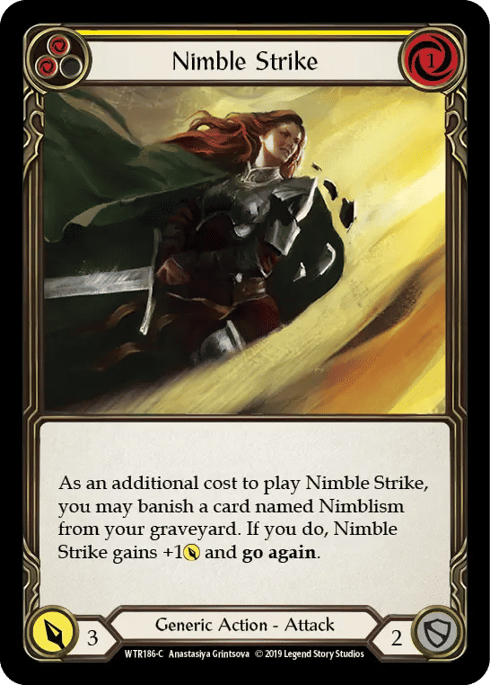 Nimble Strike (Yellow) — Welcome to Rathe — Flesh and Blood