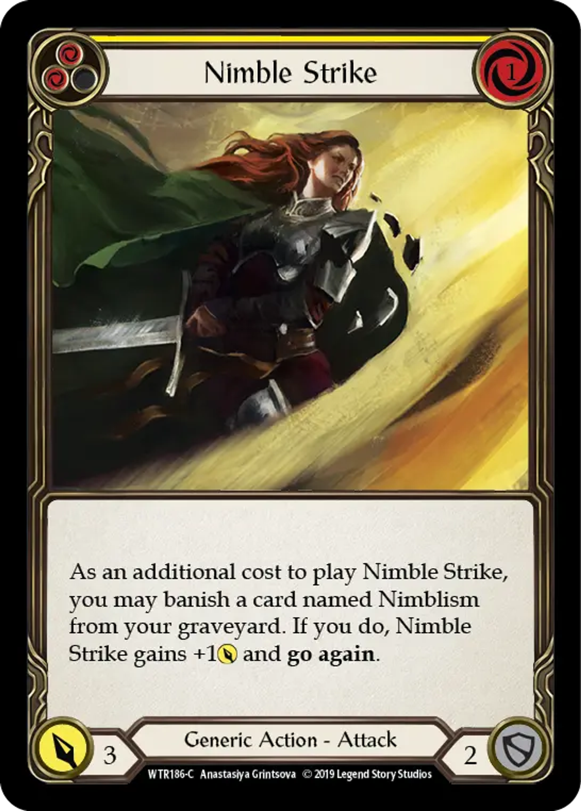 Nimble Strike (Yellow) — Welcome to Rathe — Flesh and Blood