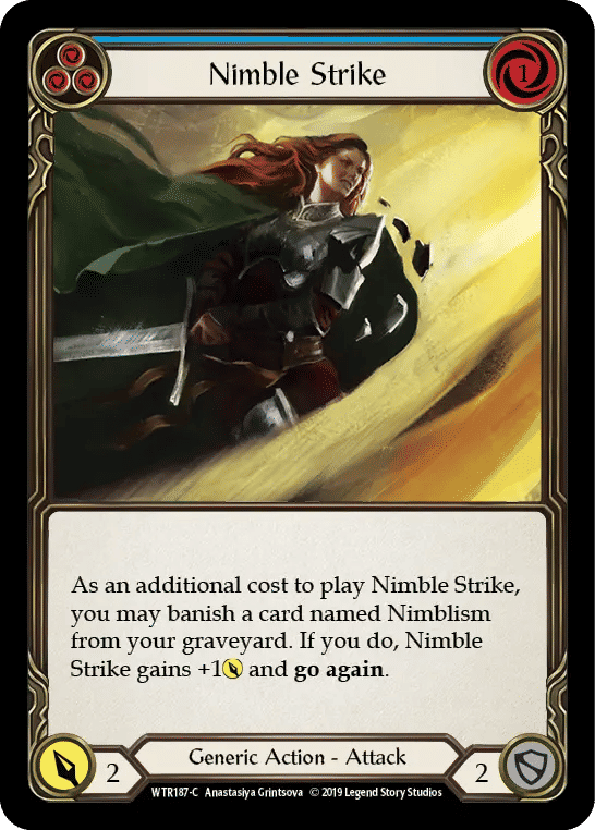 Nimble Strike (Blue) — Welcome to Rathe — Flesh and Blood