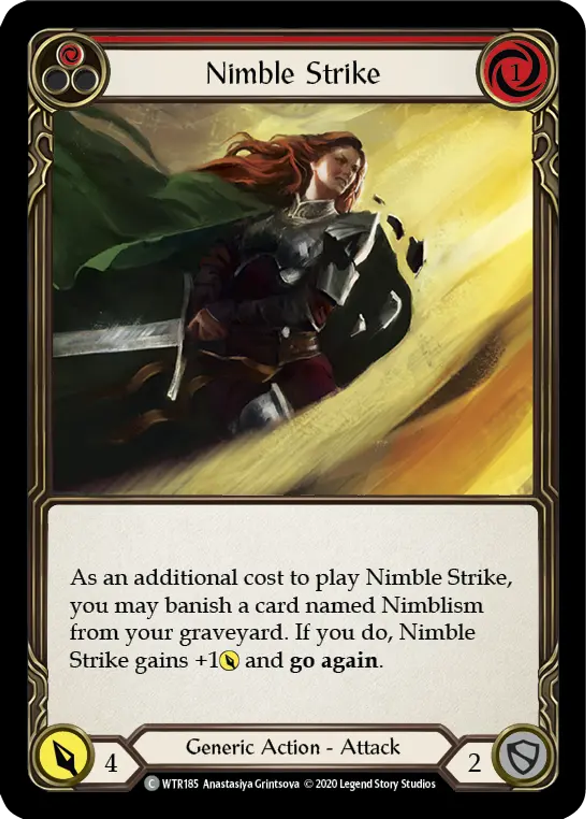 Nimble Strike (Red) — Welcome to Rathe - Unlimited — Flesh and Blood