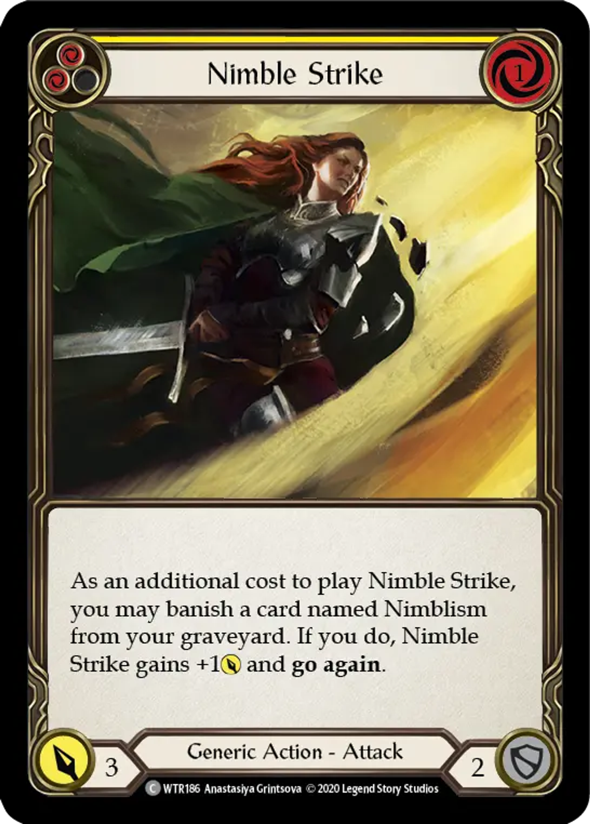 Nimble Strike (Yellow) — Welcome to Rathe - Unlimited — Flesh and Blood